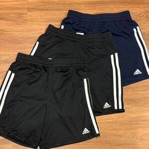 Adidas Black and Navy Shorts Trio